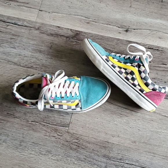 colorful low top vans